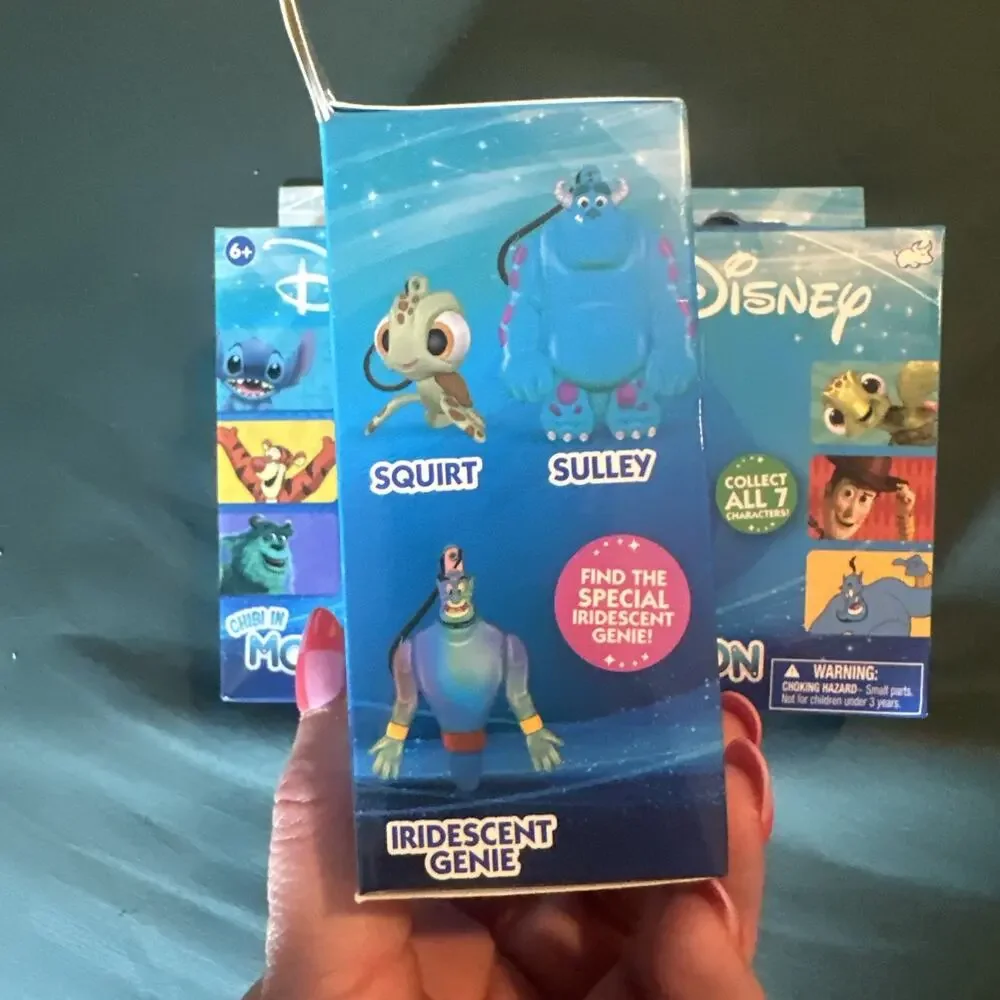 Disney Pixar Chibi in Motion Dangler Bag Clips - Lot of 3 Sealed Blind Boxes